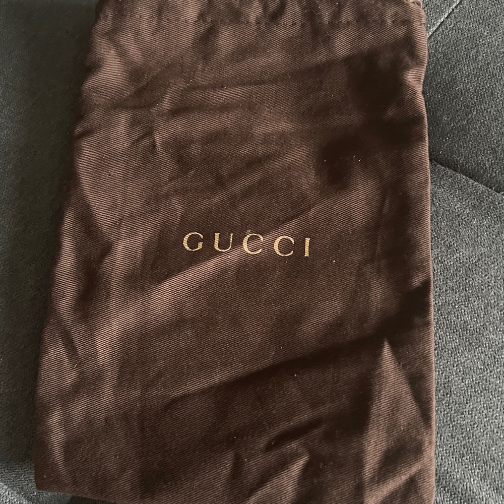 Gucci Beige and Brown Monogram Wristlet wallet with dust bag - Picture 11 of 11